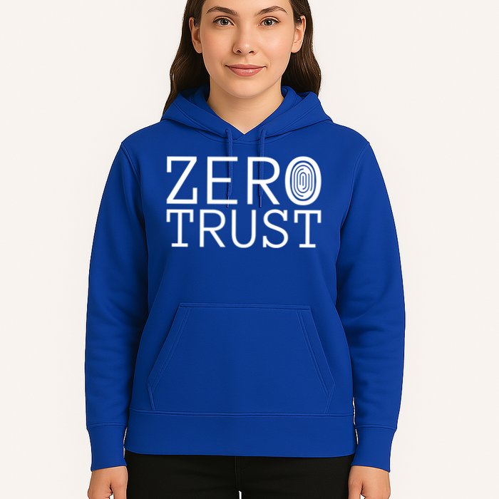 Zero Trust Cyber Security Hacking Programmer Developer Funny Gift Hoodie