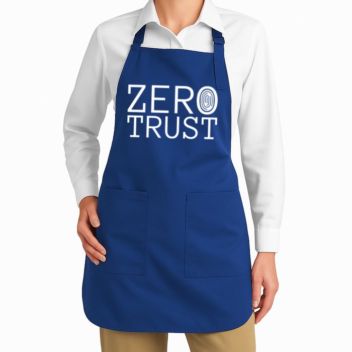 Zero Trust Cyber Security Hacking Programmer Developer Funny Gift Apron