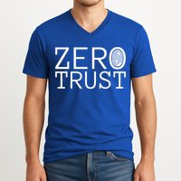 Zero Trust Cyber Security Hacking Programmer Developer Funny Gift V-Neck T-Shirt