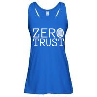 Zero Trust Cyber Security Hacking Programmer Developer Funny Gift Ladies Essential Flowy Tank