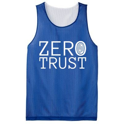 Zero Trust Cyber Security Hacking Programmer Developer Funny Gift Mesh Reversible Basketball Jersey Tank