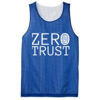 Zero Trust Cyber Security Hacking Programmer Developer Funny Gift Mesh Reversible Basketball Jersey Tank