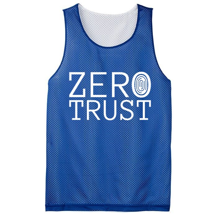 Zero Trust Cyber Security Hacking Programmer Developer Funny Gift Mesh Reversible Basketball Jersey Tank