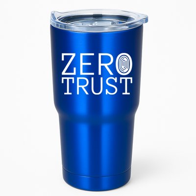 Zero Trust Cyber Security Hacking Programmer Developer Funny Gift Tumbler