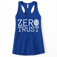Zero Trust Cyber Security Hacking Programmer Developer Funny Gift Womens Tank Top