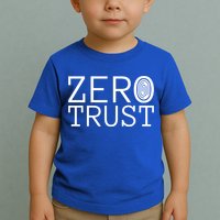 Zero Trust Cyber Security Hacking Programmer Developer Funny Gift Toddler T-Shirt