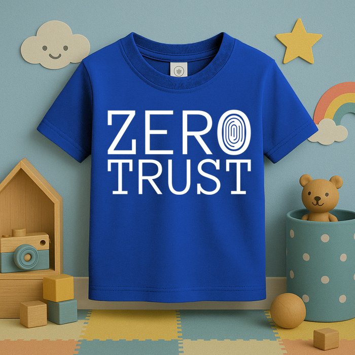 Zero Trust Cyber Security Hacking Programmer Developer Funny Gift Toddler T-Shirt