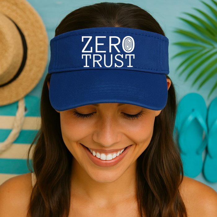 Zero Trust Cyber Security Hacking Programmer Developer Funny Gift Visor