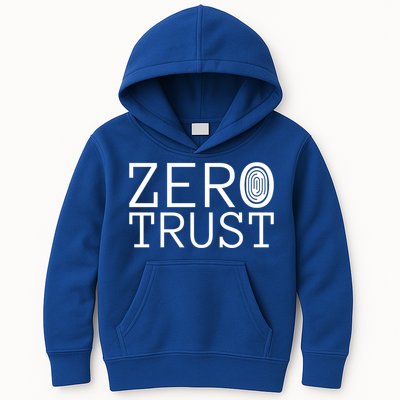 Zero Trust Cyber Security Hacking Programmer Developer Funny Gift Kids Hoodie