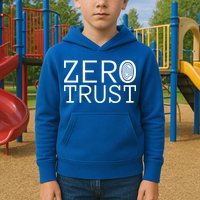 Zero Trust Cyber Security Hacking Programmer Developer Funny Gift Kids Hoodie