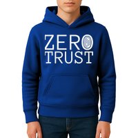 Zero Trust Cyber Security Hacking Programmer Developer Funny Gift Kids Hoodie