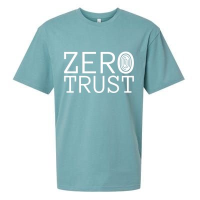 Zero Trust Cyber Security Hacking Programmer Developer Funny Gift Sueded Cloud Jersey T-Shirt