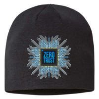 Zero Trust Cyber Security Hacking Programmer Developer Funny Gift Sustainable Beanie