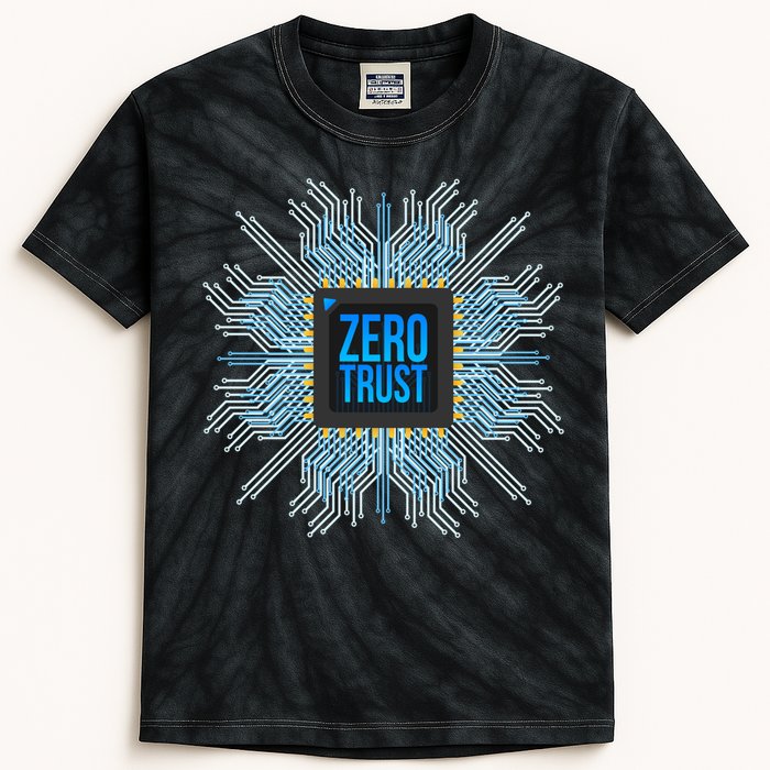 Zero Trust Cyber Security Hacking Programmer Developer Funny Gift Kids Tie-Dye T-Shirt
