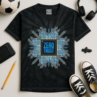 Zero Trust Cyber Security Hacking Programmer Developer Funny Gift Kids Tie-Dye T-Shirt