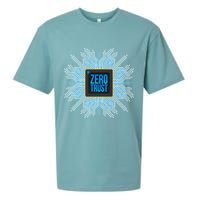 Zero Trust Cyber Security Hacking Programmer Developer Funny Gift Sueded Cloud Jersey T-Shirt