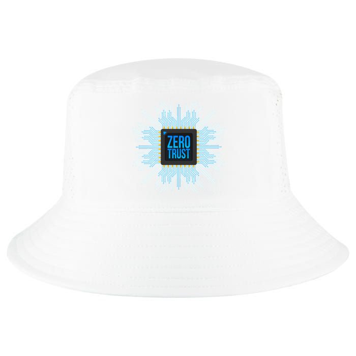 Zero Trust Cyber Security Hacking Programmer Developer Funny Gift Cool Comfort Performance Bucket Hat