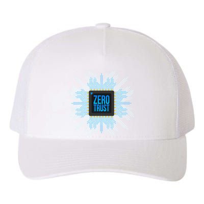 Zero Trust Cyber Security Hacking Programmer Developer Funny Gift Yupoong Adult 5-Panel Trucker Hat