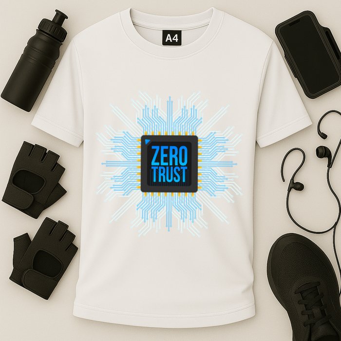 Zero Trust Cyber Security Hacking Programmer Developer Funny Gift Performance Shirt