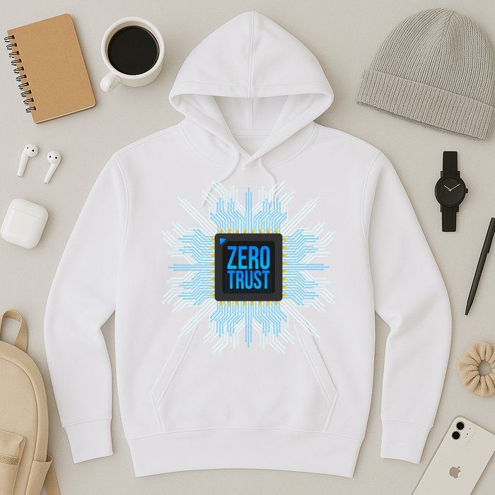 Zero Trust Cyber Security Hacking Programmer Developer Funny Gift Hoodie