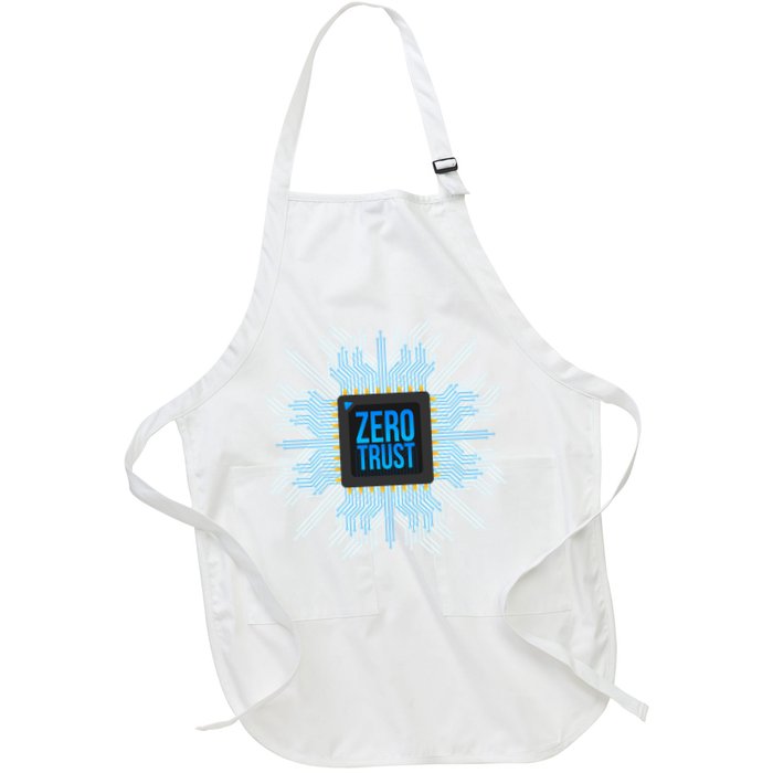 Zero Trust Cyber Security Hacking Programmer Developer Funny Gift Apron