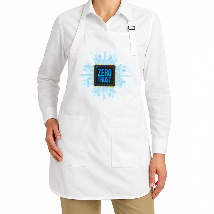 Zero Trust Cyber Security Hacking Programmer Developer Funny Gift Apron