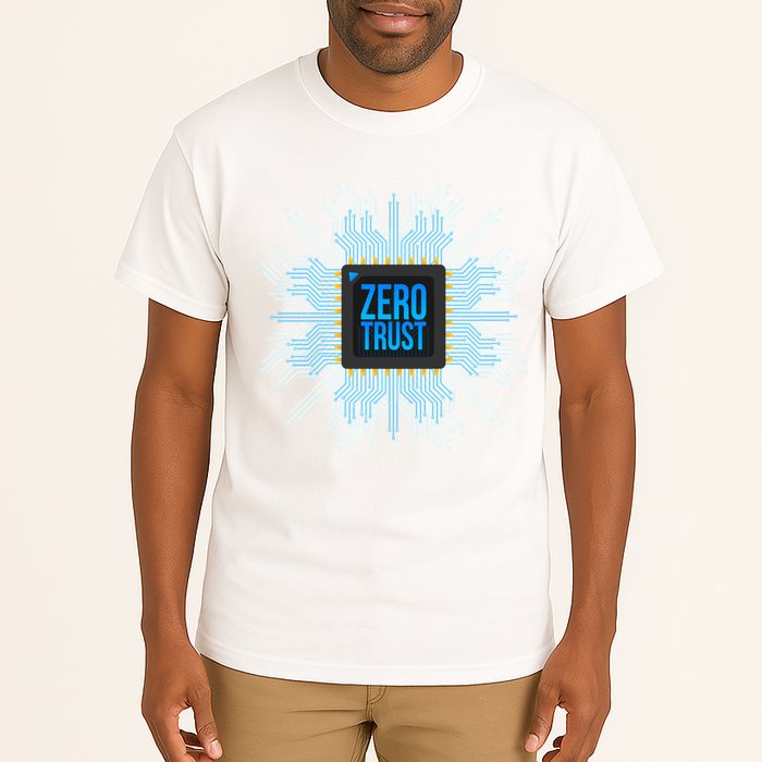 Zero Trust Cyber Security Hacking Programmer Developer Funny Gift Tall T-Shirt