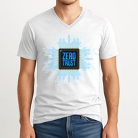 Zero Trust Cyber Security Hacking Programmer Developer Funny Gift V-Neck T-Shirt