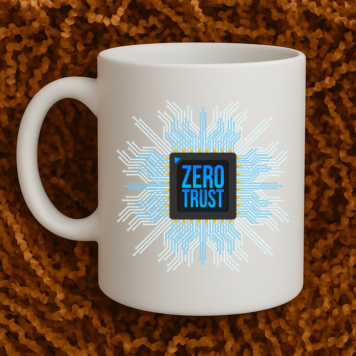 Zero Trust Cyber Security Hacking Programmer Developer Funny Gift Mug