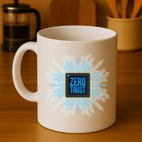 Zero Trust Cyber Security Hacking Programmer Developer Funny Gift Mug