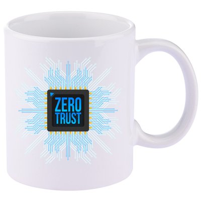 Zero Trust Cyber Security Hacking Programmer Developer Funny Gift 11oz C Handle Ceramic Mug