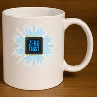 Zero Trust Cyber Security Hacking Programmer Developer Funny Gift 11oz C Handle Ceramic Mug