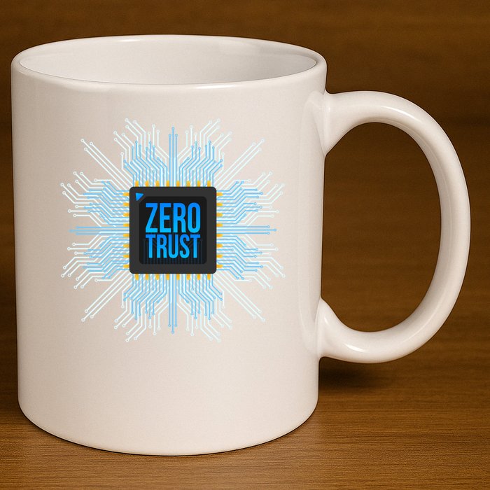 Zero Trust Cyber Security Hacking Programmer Developer Funny Gift 11oz C Handle Ceramic Mug