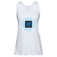 Zero Trust Cyber Security Hacking Programmer Developer Funny Gift Ladies Essential Flowy Tank