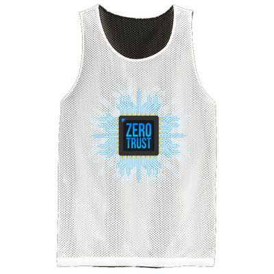 Zero Trust Cyber Security Hacking Programmer Developer Funny Gift Mesh Reversible Basketball Jersey Tank