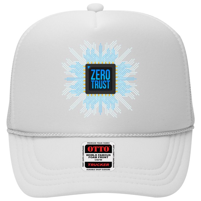Zero Trust Cyber Security Hacking Programmer Developer Funny Gift Trucker Hat
