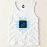 Zero Trust Cyber Security Hacking Programmer Developer Funny Gift Tank Top