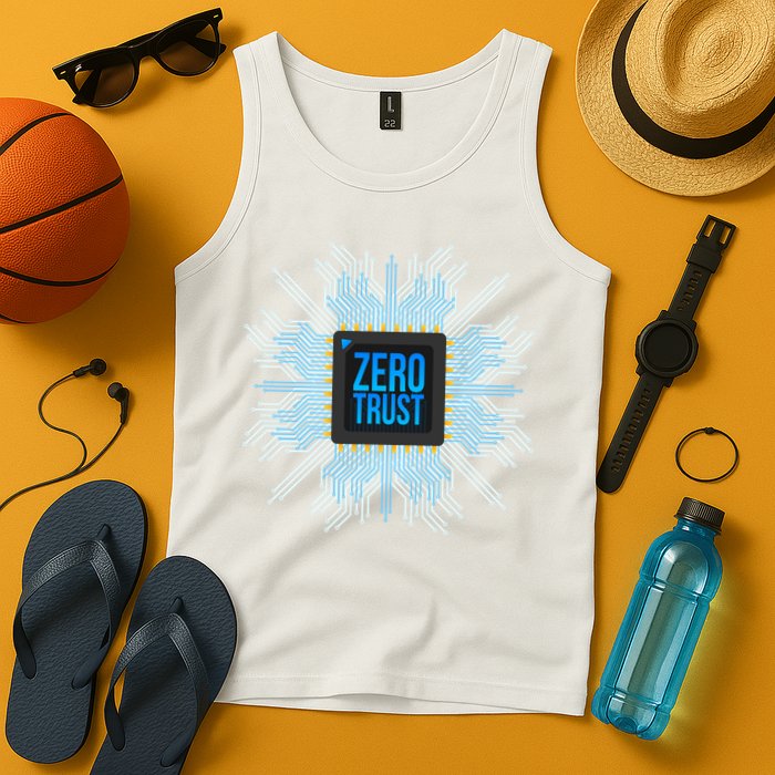 Zero Trust Cyber Security Hacking Programmer Developer Funny Gift Tank Top