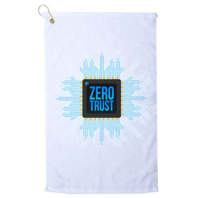 Zero Trust Cyber Security Hacking Programmer Developer Funny Gift Golf Towel