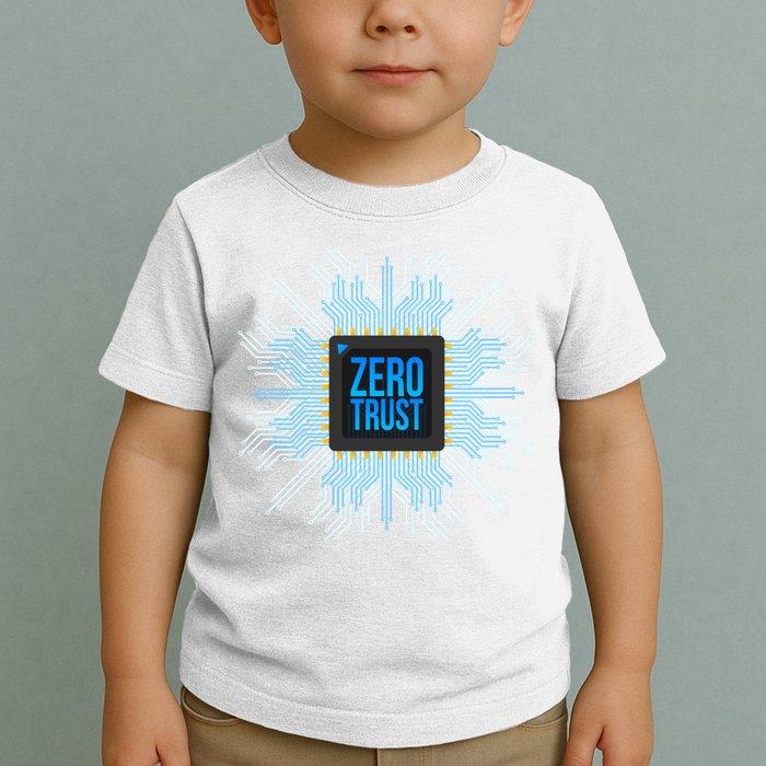Zero Trust Cyber Security Hacking Programmer Developer Funny Gift Toddler T-Shirt
