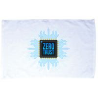 Zero Trust Cyber Security Hacking Programmer Developer Funny Gift Microfiber Hand Towel
