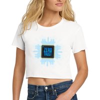Zero Trust Cyber Security Hacking Programmer Developer Funny Gift Crop Top