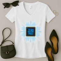 Zero Trust Cyber Security Hacking Programmer Developer Funny Gift Women's V-Neck T-Shirt