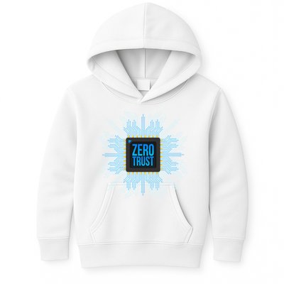Zero Trust Cyber Security Hacking Programmer Developer Funny Gift Kids Hoodie