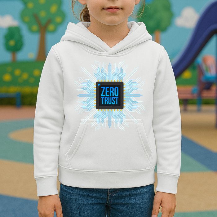 Zero Trust Cyber Security Hacking Programmer Developer Funny Gift Kids Hoodie