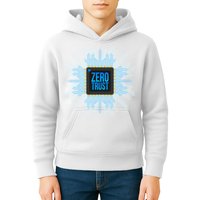 Zero Trust Cyber Security Hacking Programmer Developer Funny Gift Kids Hoodie