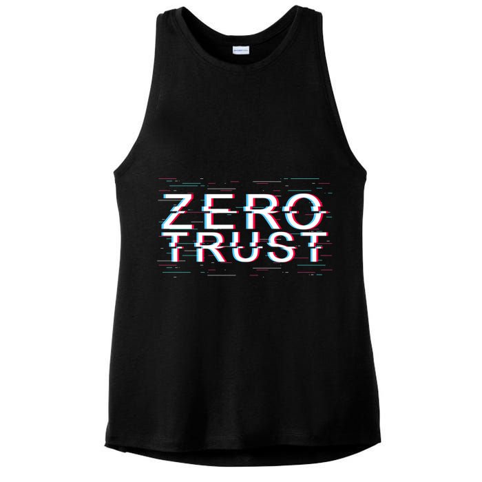 Zero Trust Developer It Cyber Security Hacking Programmer Gift Ladies PosiCharge Tri-Blend Wicking Tank