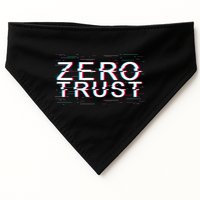 Zero Trust Developer It Cyber Security Hacking Programmer Gift USA-Made Doggie Bandana