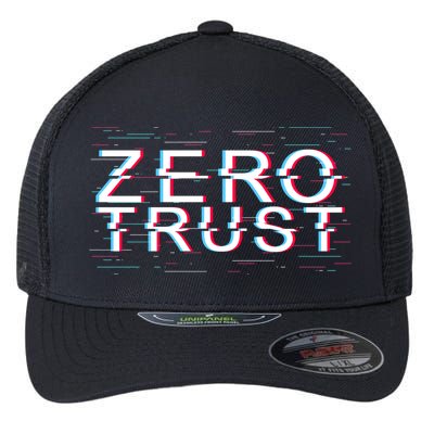 Zero Trust Developer It Cyber Security Hacking Programmer Gift Flexfit Unipanel Trucker Cap