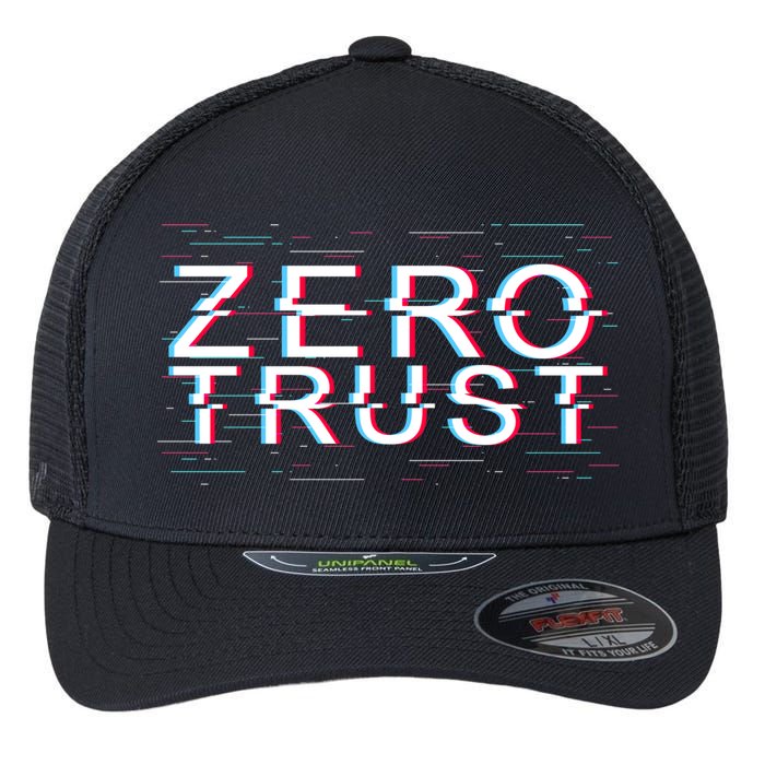 Zero Trust Developer It Cyber Security Hacking Programmer Gift Flexfit Unipanel Trucker Cap